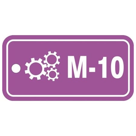 Accuform Energy Source ID Tag, M-10, 1.5inx3in, Plastic, 5PK TDF610VPM